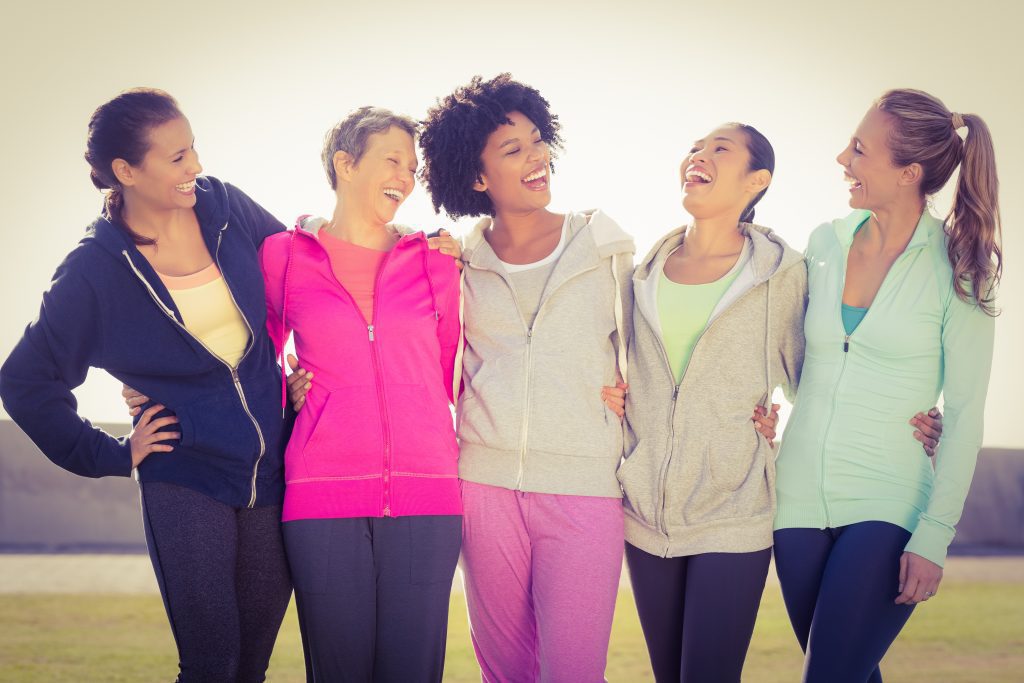 5 women enjoying a good friendship