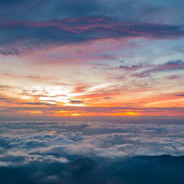 sunset above the clouds. What is Faith in the Bible?