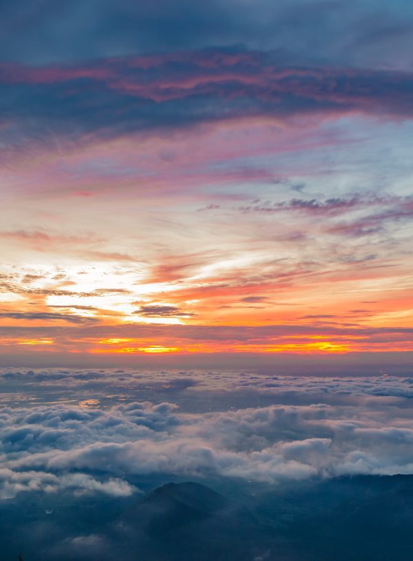 sunset above the clouds. What is Faith in the Bible?