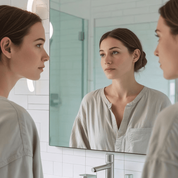 woman, her image in mirror and another to her side-creating confusion of real image. What Does the Bible Say About Our Identity in Christ? 10 Life-Changing Truths