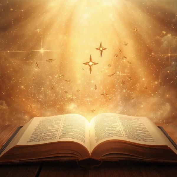 Bible on Table with Light on pages. How God's Promises Build Unshakable Faith